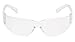 Pyramex Intruder Safety Eyewear, Clear Frame, Clear-Hardcoated Anti-Fog Lens