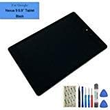 for Google Nexus 9 8.9-Inch Tablet Replacement Touch Screen Full LCD Front Panel Assembly + Black Frame + Adhesive + Tools