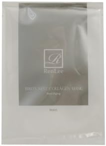 RenLee® Bird’s Nest Collagen Face and Neck Sheet Mask, regenerate elasticity, reduce wrinkles, moisturize, improves skin radiance, suitable for normal and dry skin 40 years of age or above -10pcs