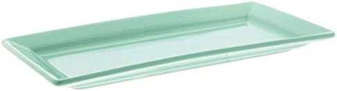 Sea Foam Green Rectangular Ceramic Plate, 14"