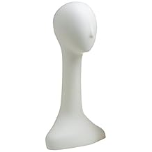 econoco wh24 61 cm Señoras abstracto Fibra de vidrio cabeza, Cameo (2 unidades), color blanco