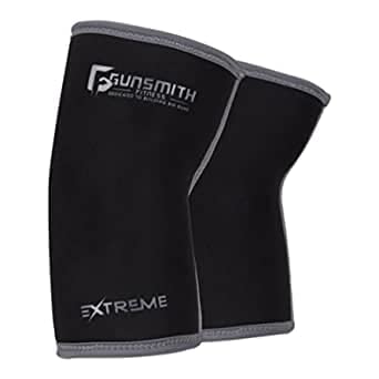 Gunsmith Fitness Elbow Sleeves Weightlifting - Neoprene Compression Gym Sleeves - Non Slip Gym Support - Breathable Elbow Wraps Weightlifting (Black,3XL)