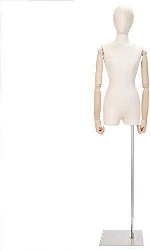 マネキン トルソー ボディハンガー トルソー 女性 組み立ても簡単 プロのマネキンの女性テーラーダミーディスプレイバストの取り外し可能な頭部のために回転可能な衣料品ショー Gui9141 Color A Size Small Modernzeg Hu