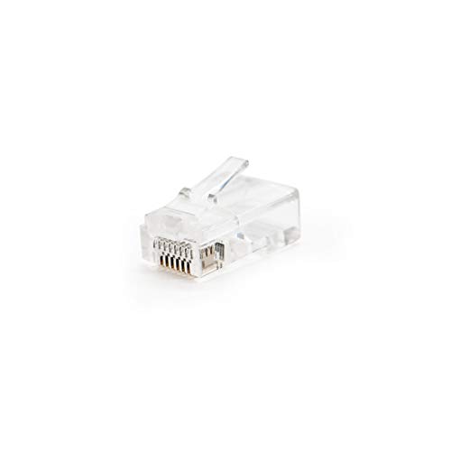 Monkey Ladder Connettore per cavo di rete Ethernet RJ45, 8 fili Cat.5e UTP, confezione da 100 pezzi