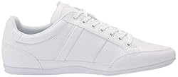 Lacoste Men's Chaymon Sneaker, WHT/WHT, 7.5