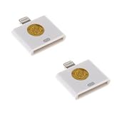 [Pack of 2] Lightning 8-Pin Male to 30-Pin Female Adapter Charger for iPhone 6S, 6, 5, 5S, SE, iPad Air (White)