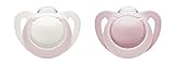 NUK Newborn Orthodontic Pacifiers, Girl, 0-2