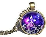 Night Court Purple Galaxy Necklace, Jewelry, Bracelet, Ring or Keychain