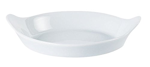 Porcelite 15411 Round Eared Dish, 15 cm/6" (Pack of 6)