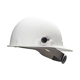Hard Hat, Front Brim, G/C, Ratchet, White