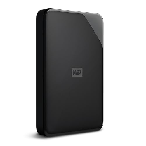 Wd 2Tb Elements External Hard Drive Showing Compact Dimensions And Build