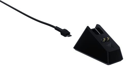 Razer Mouse Dock Chroma - Wireless Mouse Charging Dock Chroma RGB (Magnetic Dock with Charge Status RGB Lighting, Anti-slip Gecko Feet) Black