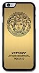 Versace Gold Art Design for Iphone Case with Low Shipping Price with Laser Technology Printing (iPhone 6/6S Black)