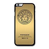 Versace Gold Art Design for Iphone Case with Low Shipping Price with Laser Technology Printing (iPhone 6/6S Black)