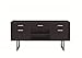 Coaster Home Furnishings - Lawtey - Wood - 5-Drawer Credenza with 2 File Drawers, 3 Top Drawers, Adjustable Shelf, Open Shelved Compartmen and U-Shaped Legs - Home Office - Cappuccino - 801522