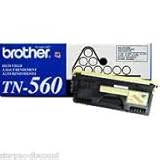 Original Brother TN-560 (TN560) 6500 Yield Black Toner Cartridge - Retail