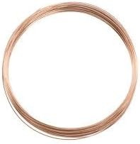 Rose Gold-Filled Round Wire 14/20 Half Hard 0.25mm (30 gauge) - 1 Meter