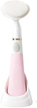 Portable Waterproof Electric Facial Cleansing and Tooth Cleaning System Face Exfoliating Wash Machine Pore Cleanser Brush Massager Toothbrush for Skin Care and Dental Health (Pink)