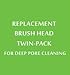 Replacement Compatible Brush Heads for Deep Pore Cleanse, 2 Refills