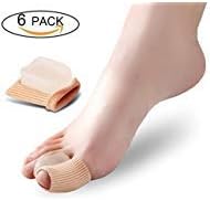 Goworth 6 Pack Toe Separators - Hallux Valgus Corrector Bunion Corrector - Toe Protectors,Toe Alignment Pads,Hammer Toe Straightener - for Men & Women