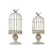 RuiXiang Open Birdcage Candle Holder,Vintage Candle Holder,Wrought Iron Decoration Birdcage Candle Holder,Wedding Romantic Birthday Supplies (Big)