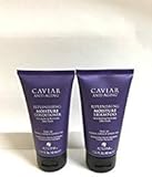 ALTERNA Haircare CAVIAR Anti-Aging Replenishing Moisture Shampoo + Conditioner Travel Set, Each 1.35 oz