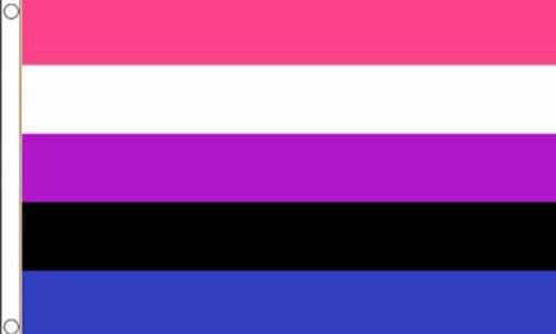 Genderfluid Small Flag - 3 x 2 FT - 100% Polyester With Eyelets Banner - Pride LGBTQ+ - FlagSuperstore