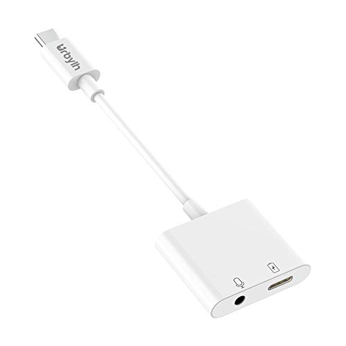 USB C/Type C to 3.5mm Audio Auxiliary Adapter 2 in 1 Headphone