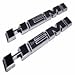 zorratin (2 pieces) HEMI Emblem Badge Plate Decal with Sticker for Dodge Charger V8 Ram 1500 Challenger Jeep Grand Cherokee Ford [Tilt Chrome Trim Black]