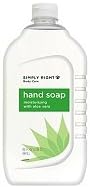 SIMPLY RIGHT ALOE HAND SOAP 80 OZ. SIZE BOTTLES (640 OUNCES TOTAL) (4 PACK)