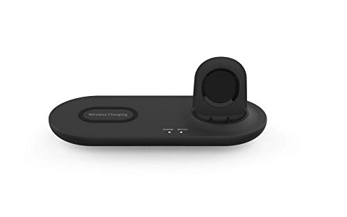 Kartice 2 in 1 Wireless Fast Charging Stand Pad &Samsung Galaxy Watch Charging pad Holder for Uiversally Qi Enabled Phones and Select Samsung Galaxy Watch (42) mm /(46) mm/Gear S3 Watches. - Thumbnail 2