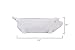 Creative Co-Op White Ceramic Pig Shaped Bowl