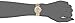 Anne Klein Women's AK/2684LPST Diamond-Accented Gold-Tone and Pink Leather Strap Watch and Bangle Set