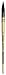 da Vinci Watercolor Series 418 Petit Gris Pur Paint Brush, Wash/Mop Pure Russian Blue Squirrel, Size 3 (418-03)
