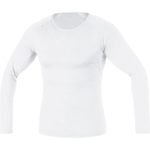 GORE WEAR Herren Base Layer Shirt Langarm, Weiss, L EU