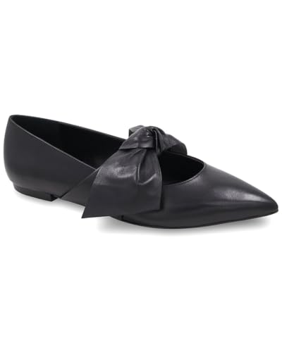 BCBGMAXAZRIA PRELY Pointed Toe Flat with Bow, Black