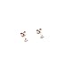 Honeycat Tiny Triangle Stud Earrings in 18k Rose Gold Plate | Minimalist, Delicate Jewelry (RG)