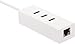 Amazon Basics USB 3.1 Type-C to 3 Port USB Hub with Ethernet Adapter - White