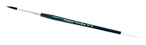 Tristar Serie 202 Pinsel für Schulen, Ponyhaar, Rot, 10 Stück Nr. 12 rot