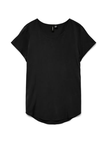 VERO MODA Womens Vmbella SS WVN Ga Noos Top, Black, XS
