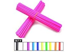 Aura Naturel Bicycle Spoke Skins Wraps BMX MTB Kids Road Mountain Bike Colorful Wheel Decoration-72 Pcs