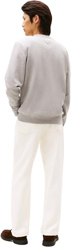 Sweatshirt Hombre Small Crest Outline con Cuello Redondo, Gris (Medium Grey Heather), XL
