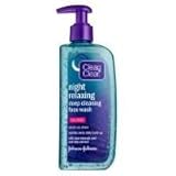 Clean&Clear Night Relaxing Deep Cleaning Face Wash, 8 Fluid Ounce