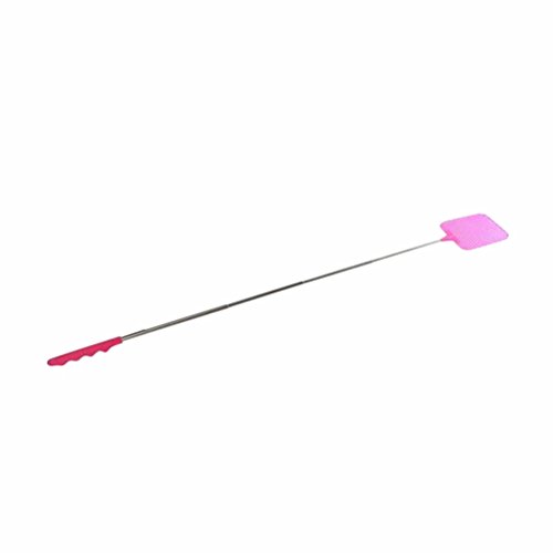 IYSHOUGONG 1 Pcs Plastic Swatter Telescopic Extendable Flapper Fly Prevent Pest Mosquito Tool,Color Random - Thumbnail 3