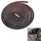 Window D Type Car Vehicle Door Rubber Hollow Noise Insulation Strip - Black (3m)