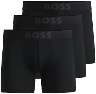 Active Lot de Trois Boxers Longs en Microfibre avec Empiècements en Maille Filet