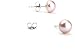 HinsonGayle Handpicked 7.5-8mm Pink Button Freshwater Cultured Pearl Stud Earrings (Silver)