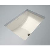 PROFLO PF1812U Norris 21" Rectangular Vitreous China Undermount Bathroom Sink with Overflow - Biscuit