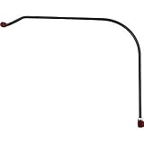 9N9282A Fuel Gas Line Assembly For Ford New Holland 1/4" Tube 7/16-24 Fittings 8N 9N 2N