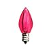 C7 Pink LED Bulb - Smooth Lens Pink Transparent C7 Replacement Bulb